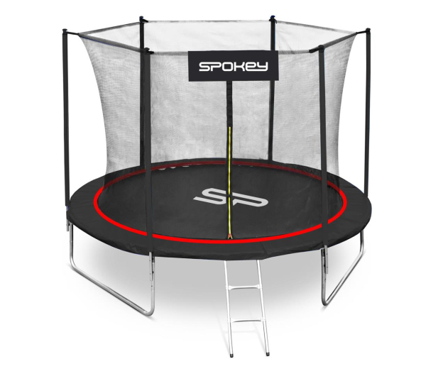 SPOKEY Trampolina JUMPER czerwona 244 cm - 1032958 - zdjęcie